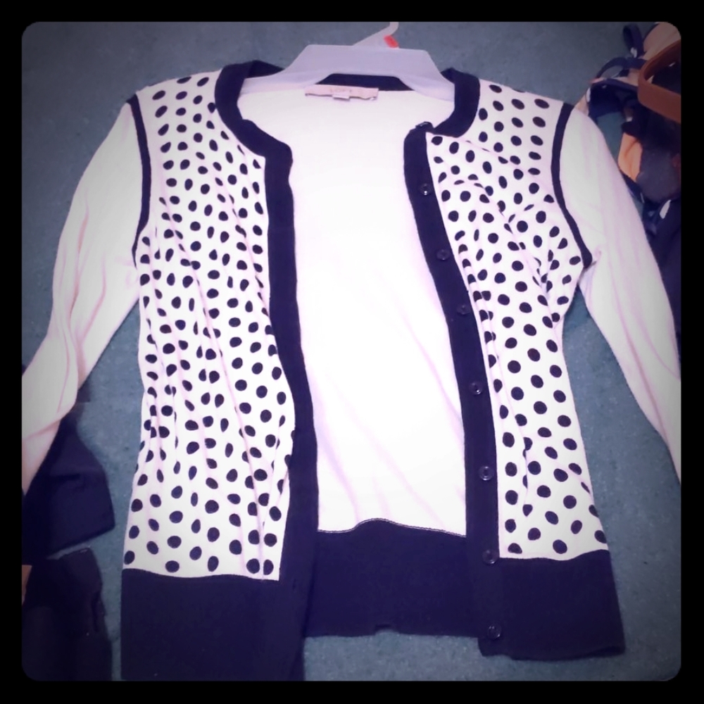 Polka dot cardigan